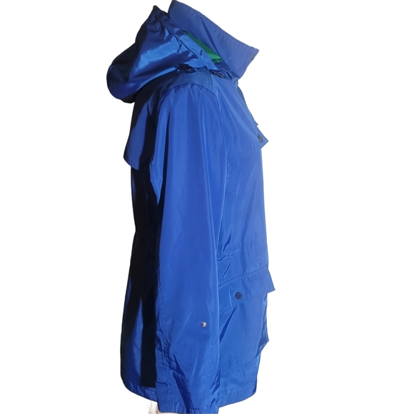 Tommy Hilfiger Women's Blue Hooded Windbreaker Jacket M - Picture 3 of 5